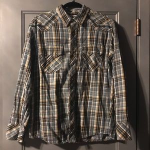 Ariat western shirt snap front mens